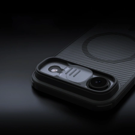 Etui Nillkin CamShield Pro kompatybilne z MagSafe na iPhone 17 Air - przezroczyste czarne