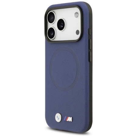 Etui BMW M FW Metal Logo MagSafe do iPhone 17 Pro Max granatowy