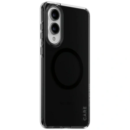 Etui CARE by PanzerGlass Flagship Urban Combat Black QI na Samsung Galaxy S25 Edge - półprzezroczyste
