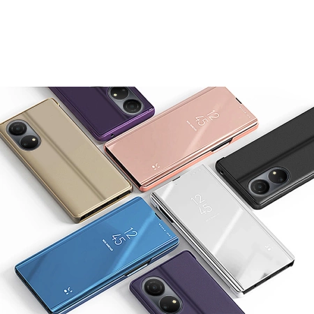 HURTEL CLEAR VIEW CASE ETUI DO HONOR X7 HONOR PLAY 30 PLUS OCHRONA Z KLAPKĄ