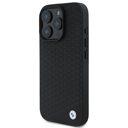BMW BMHMP16X23RDDK iPhone 16 Pro Max6.9 czarny/black hardcase Sign Leather Diamond Metal Logo MagSafe