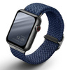 UNIQ pasek Aspen Apple Watch 44/42/45mm Series 4/5/6/7/8/SE/SE2 Braided niebieski/oxford blue