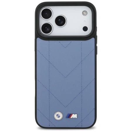 BMW ETUI M QUILTED LOGO DO IPHONE 17 PRO MAX MAGSAFE ELEGANCKIE OCHRONA