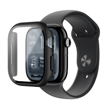 Szkło ochronne AMAZINGTHING Radix z etui na Apple Watch Series 11 46 mm - czarne