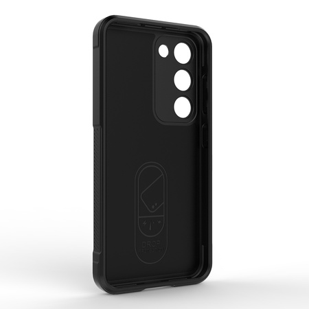 Magic Shield Case etui do Samsung Galaxy S23+ elastyczny pancerny pokrowiec burgundowe