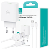 USAMS ŁADOWARKA 18W + KABEL USB-C/USB-A 1M DO TELEFONÓW APPLE FAST CHARGING