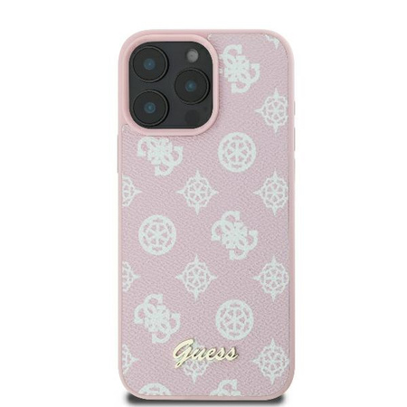 GUESS ETUI HARDCASE DO IPHONE 16 PRO DO MAGSAFE PEONY SCRIPT LOGO OCHRONNE