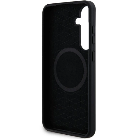 Etui BMW M Silicone Printed Ring MagSafe na Samsung Galaxy S24+ - czarne