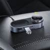 Baseus solarny odtwarzacz MP3 transmiter FM audio do samochodu Bluetooth 5.0 750mAh (czytnik kart TF / USB / AUX) czarny (CDMP000001)