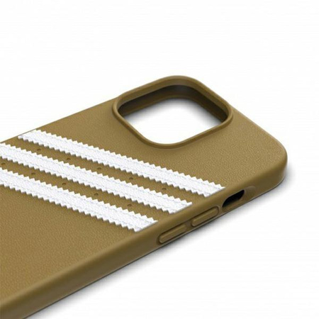 Etui Adidas OR Moulded PU na iPhone 13 Pro Max beżowo-złoty/beige-gold 47807