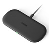 Choetech 2w1 ładowarka bezprzewodowa Qi do telefonu / słuchawek Airpods 2 z 5 cewkami ładującymi 10W czarny (T535-S (H))