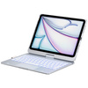 Etui Typecase Flexbook Touch z klawiaturą do iPad Air 11" 2024/2025 srebrny