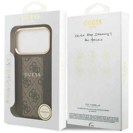 GUESS ETUI 4G STRIPE MAGSAFE DO IPHONE 17 PRO WYSOKA