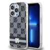 DKNY ETUI HARDCASE DO IPHONE 13 PRO 6.1 IML CHECKERED MONO STRIPES