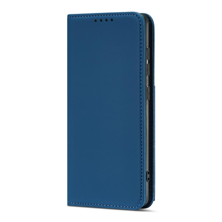 Magnet Card Case etui do Xiaomi Redmi Note 11 Pro pokrowiec portfel na karty kartę podstawka niebieski