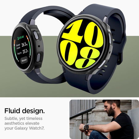 SPIGEN ETUI LIQUID AIR DO SAMSUNG GALAXY WATCH 7 40 MM OCHRONA Z RĘKOJEŚCIĄ
