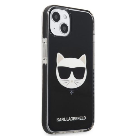 Etui Karl Lagerfeld KLHCP13MTPECK na iPhone 13 hardcase - czarne Choupette Head