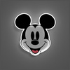 YELLOWPOP LAMPA NEON DISNEY MICKEY PRINTED FACE DO WNĘTRZ Z OŚWIETLENIEM