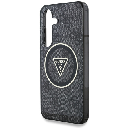 GUESS ETUI GLITTER TRIANGLE BUTTONS DO SAMSUNG GALAXY S25 Z DO MAGSAFE