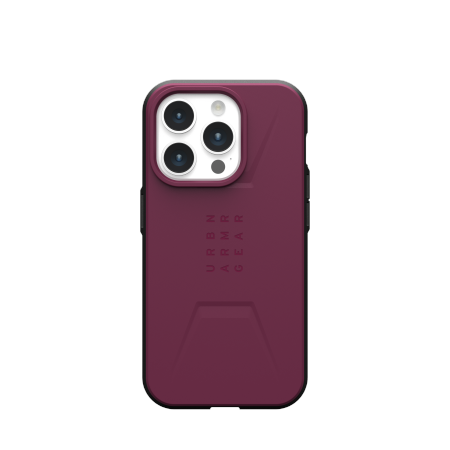 UAG Civilian Magsafe - obudowa ochronna do iPhone 15 Pro (bordeaux)