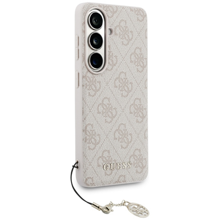 Etui Guess 4G Classic Logo Charm MagSafe do Samsung Galaxy S26 różowy