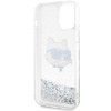 Etui Karl Lagerfeld KLHCP12MLNCHCS na iPhone 12/ 12 Pro - srebrne Glitter Choupette Head