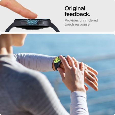 SPIGEN SZKŁO HARTOWANE DO GALAXY WATCH 7 44MM OCHRONA PRZED ZADRAŚNIĘCIAMI