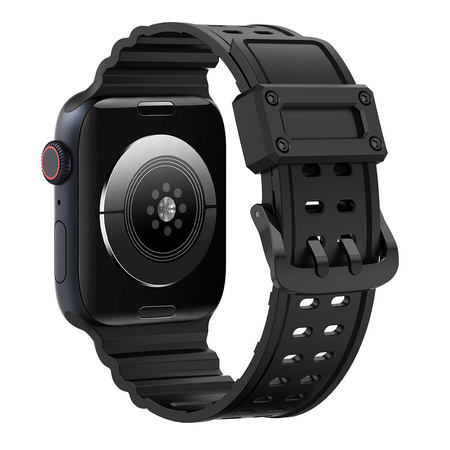 Strap Triple Protection pasek Apple Watch SE, 8, 7, 6, 5, 4, 3, 2, 1 (41, 40, 38 mm) opaska bransoleta czarny
