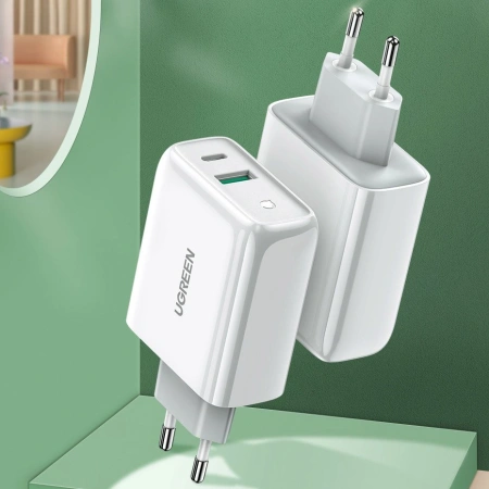 UGREEN ŁADOWARKA USB TYP C USB A DO IPHONE IPAD SAMSUNG 36W QUICK CHARGE PD