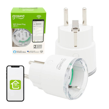GOSUND INTELIGENTNE GNIAZDKO WIFI DO TUYA 3680W 16A 2-PAK ZDALNE STEROWANIE