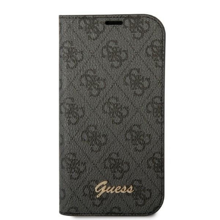 Guess GUBKP14MHG4SHK iPhone 14 Plus 6,7" czarny/black book 4G Vintage Gold Logo