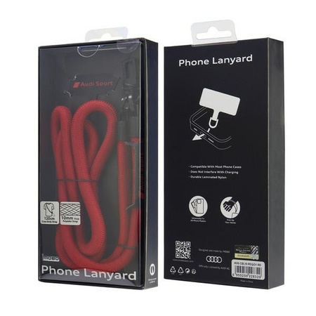 AUDI UNIWERSALNA SMYCZ DO TELEFONU 120CM 10MM DO TELEFONÓW AUS-CBL10-RSQ