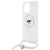 KARL LAGERFELD ETUI HARDCASE TRANSPARENTNE DO IPHONE 16 PRO 6.3 CHOUPETTE