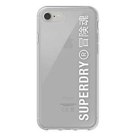 SuperDry Snap iPhone 6/6s/7/8/SE 2020 / SE 2022 Clear Case biały/white 41573