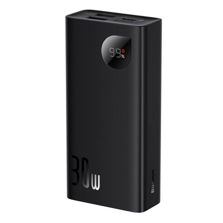 Baseus Adaman powerbank 20000mAh 30W czarny + kabel USB Typ C (PPAD030001)