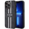 Etui Guess GUHMP13XP4RPSK na iPhone 13 Pro Max - czarne 4G Printed Stripes MagSafe