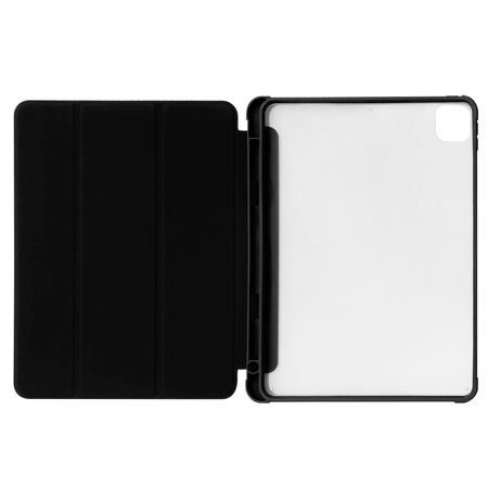 Stand Tablet Case etui Smart Cover pokrowiec na iPad Pro 12.9'' 2021 z funkcją podstawki czarny