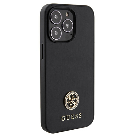 GUESS ETUI HARDCASE DO IPHONE 13 PRO 6.1 STRASS METAL LOGO OCHRONA TELEFONU