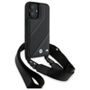BMW BMHCP16M23PSCCK iPhone 16 Plus 6.7  czarny/black hardcase M Edition Carbon Stripe & Strap