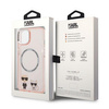 Karl Lagerfeld KLHMP14MHKCP iPhone 14 Plus 6,7" hardcase różowy/pink Karl & Choupette Aluminium Magsafe