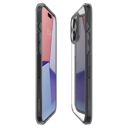 Etui Spigen Ultra Hybrid na iPhone 15 Pro - przezroczysto szare