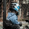Kask rowerowy Rockbros TS-61 10110061002 dziecięcy z odpinaną szczęką rozmiar M (54-57) - niebieski