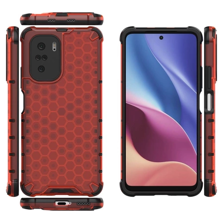 HURTEL ETUI PANCERNE DO XIAOMI K40 PRO+ K40 PRO K40 POCO F3 Z ŻELOWĄ RAMKĄ