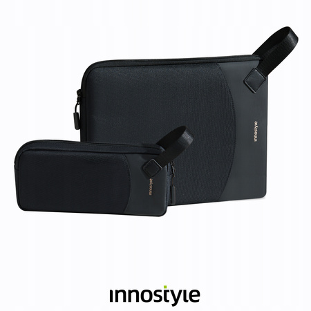 INNOSTYLE ZESTAW TORBA NA LAPTOPA 14 WODOODPORNA + ETUI NA GADŻETY CZARNA