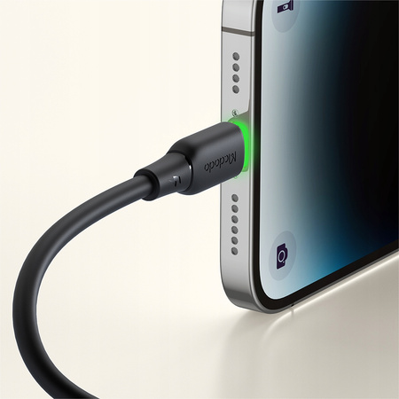 MCDODO ŁADOWARKA KABEL USB-C LIGHTNING SZYBKIEGO ŁADOWANIA DO IPHONE 1M LED