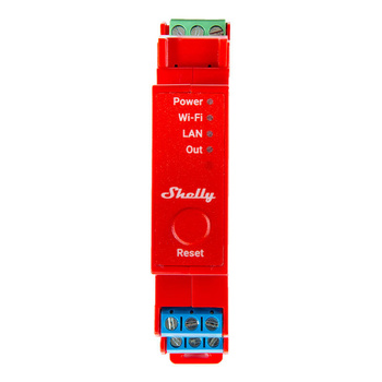 SHELLY PRO 1PM PRZEKAŹNIK 1-KANAŁOWY WIFI LAN DO SZYN DIN ZDALNE STEROWANIE