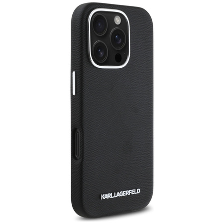 KARL LAGERFELD ETUI SAFFIANO DO IPHONE 16 PRO MAX Z METALOWYM LOGO