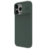 Silikonowe etui Nillkin CamShield Silky Silicone Case do iPhone 15 Pro z osłoną na aparat - zielone