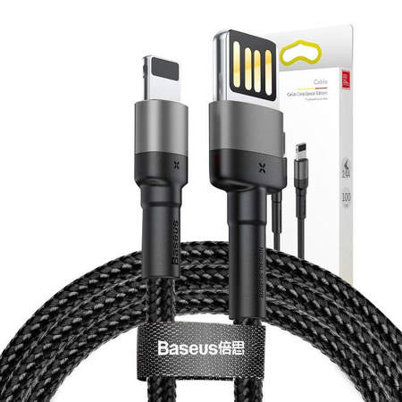 BASEUS KABEL DO LIGHTNING USB DWUSTRONNY DO TELEFONÓW 2,4A 1M IPHONE 12 13