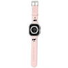 KARL LAGERFELD PASEK DO APPLE WATCH 38 40 41MM STRAP GUMOWY 3D RÓŻOWY WZÓR